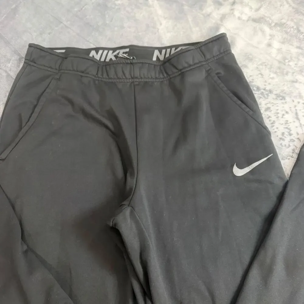 Nike Black Athletic Dri Fit Running Pants Size M Activewear Performance
